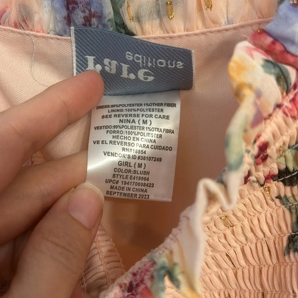 NWT Rare editions blush floral dress - Picture 9 of 9